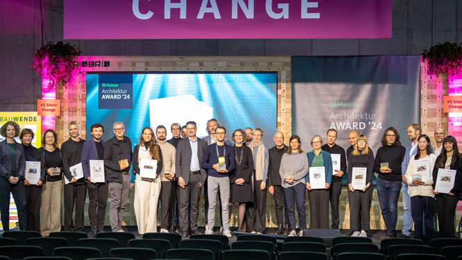 Herzlichen Glückwunsch an die Preisträgerinnen und Preisträger des Heinze ArchitekturAWARDs 2024 (Foto: © Marcus Jacobs )